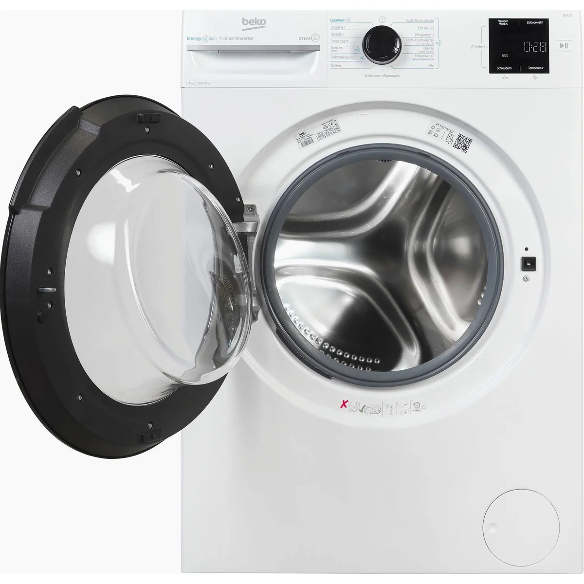 BEKO BM3WFU3741X Waschmaschine, 7 kg, 1400 U/min, Energieeffizienzklasse A 2