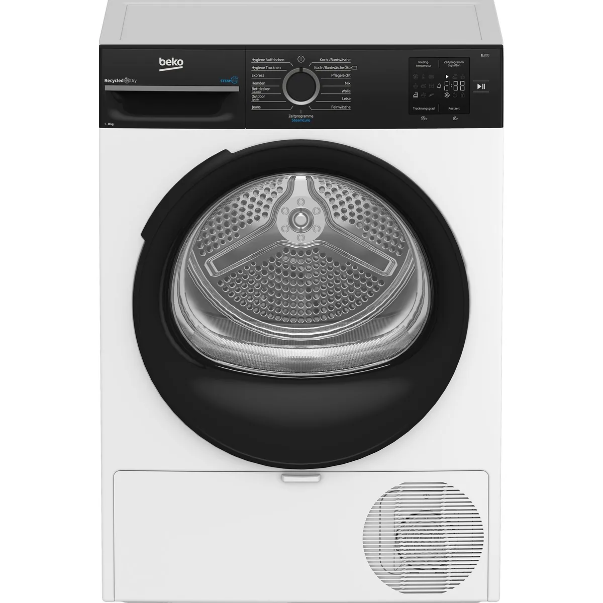 BEKO BM3T38240W Wärmepumpentrockner, AquaWave Schontrommel & 8 kg Kapazität 3