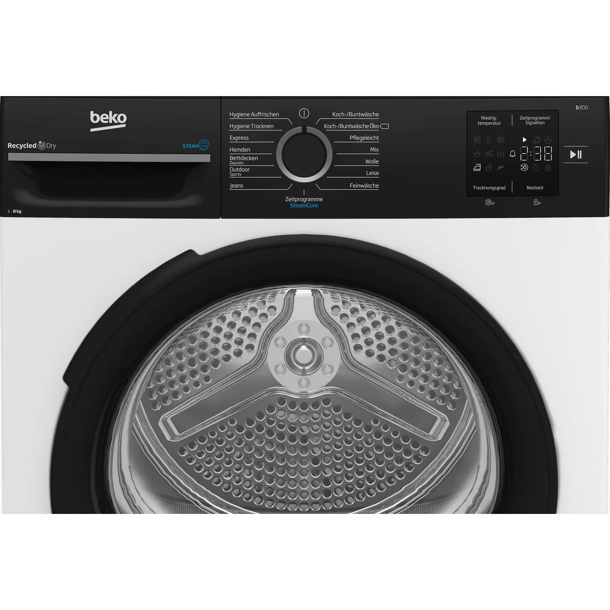 BEKO BM3T38240W Wärmepumpentrockner, AquaWave Schontrommel & 8 kg Kapazität 5