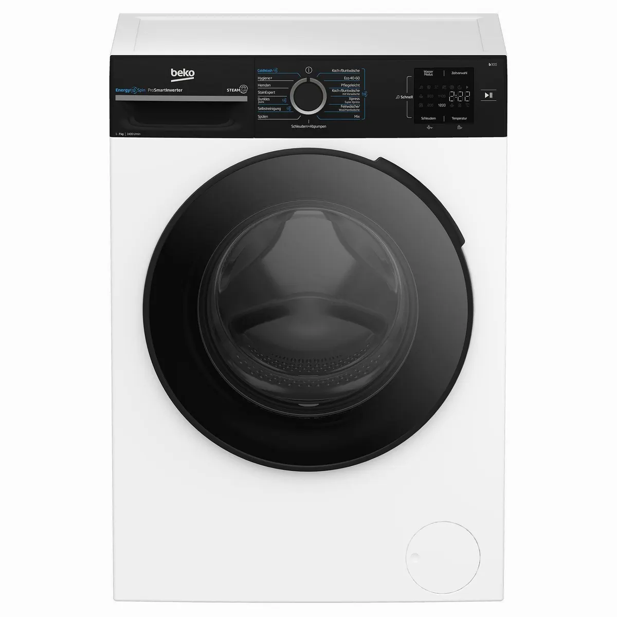 BEKO BM3WFU3741R Waschmaschine, 7 kg, 1400 U/min, Hygiene+ Funktion, AddXtra Nachlegefunktion 2