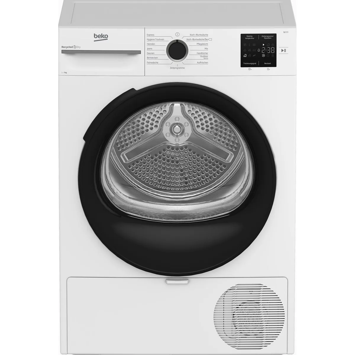 BEKO BM3T37249W Wärmepumpentrockner, AquaWave Schontrommel, Energieeffizienz A++