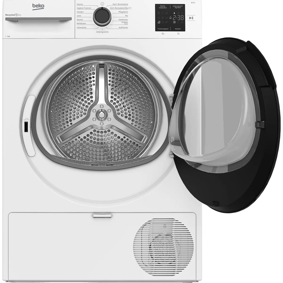 BEKO BM3T37249W Wärmepumpentrockner, AquaWave Schontrommel, Energieeffizienz A++ 2