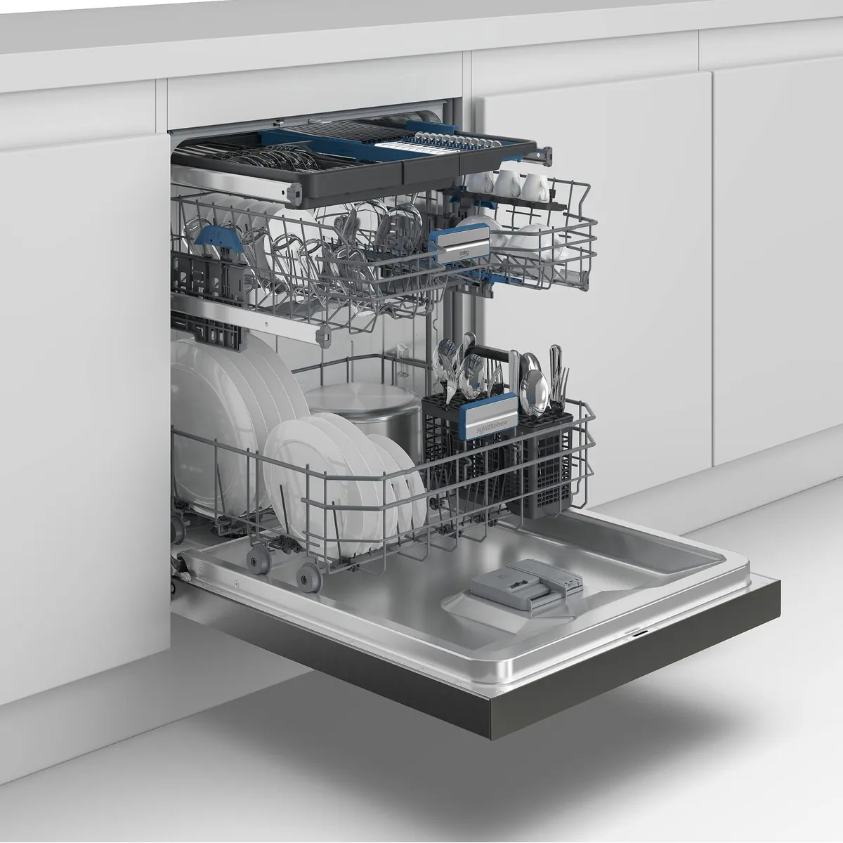BEKO BDDN36541DDP Unterbaugeschirrspüler, 8,9 l, 15 Maßgedecke, leise und effizient 2