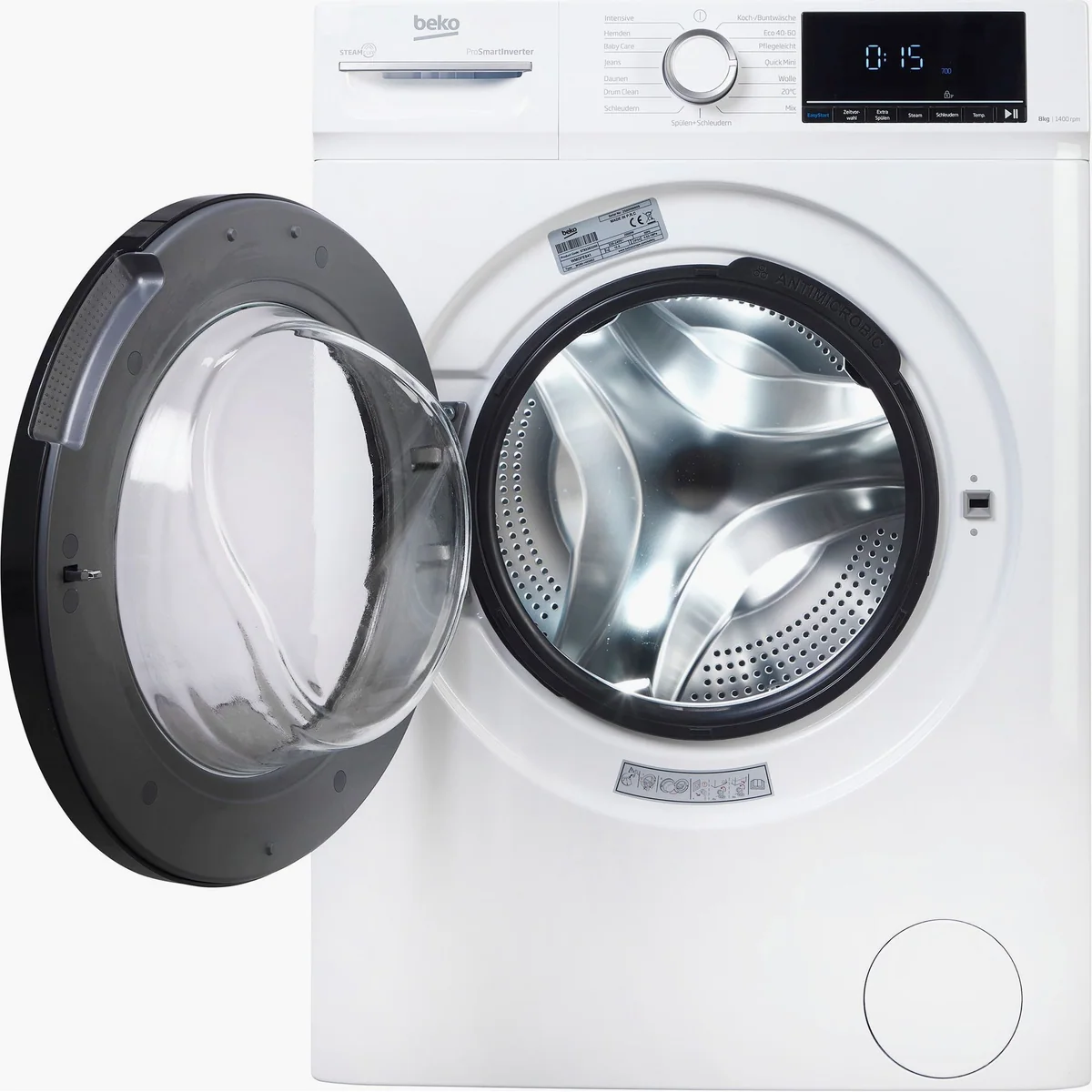 BEKO WMOFE841 Waschmaschine, 8 kg, 1400 U/min, SteamCure-Dampffunktion 2