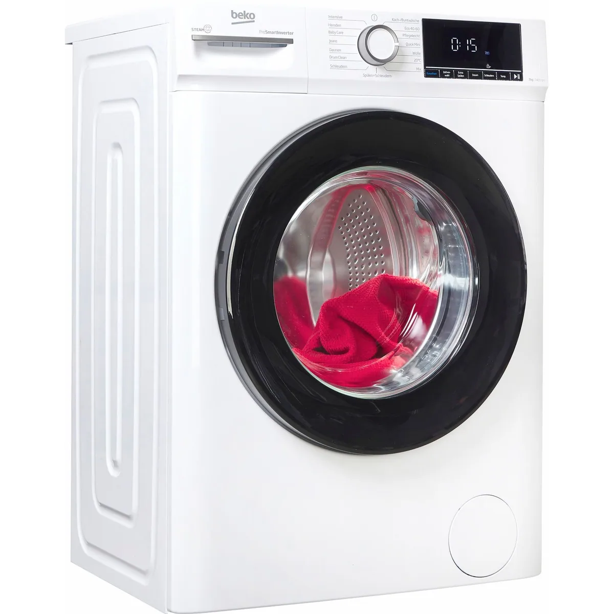 BEKO BM3WFOE741PSA Waschmaschine, 7 kg, 1400 U/min, Dampffunktion, Nachlegefunktion