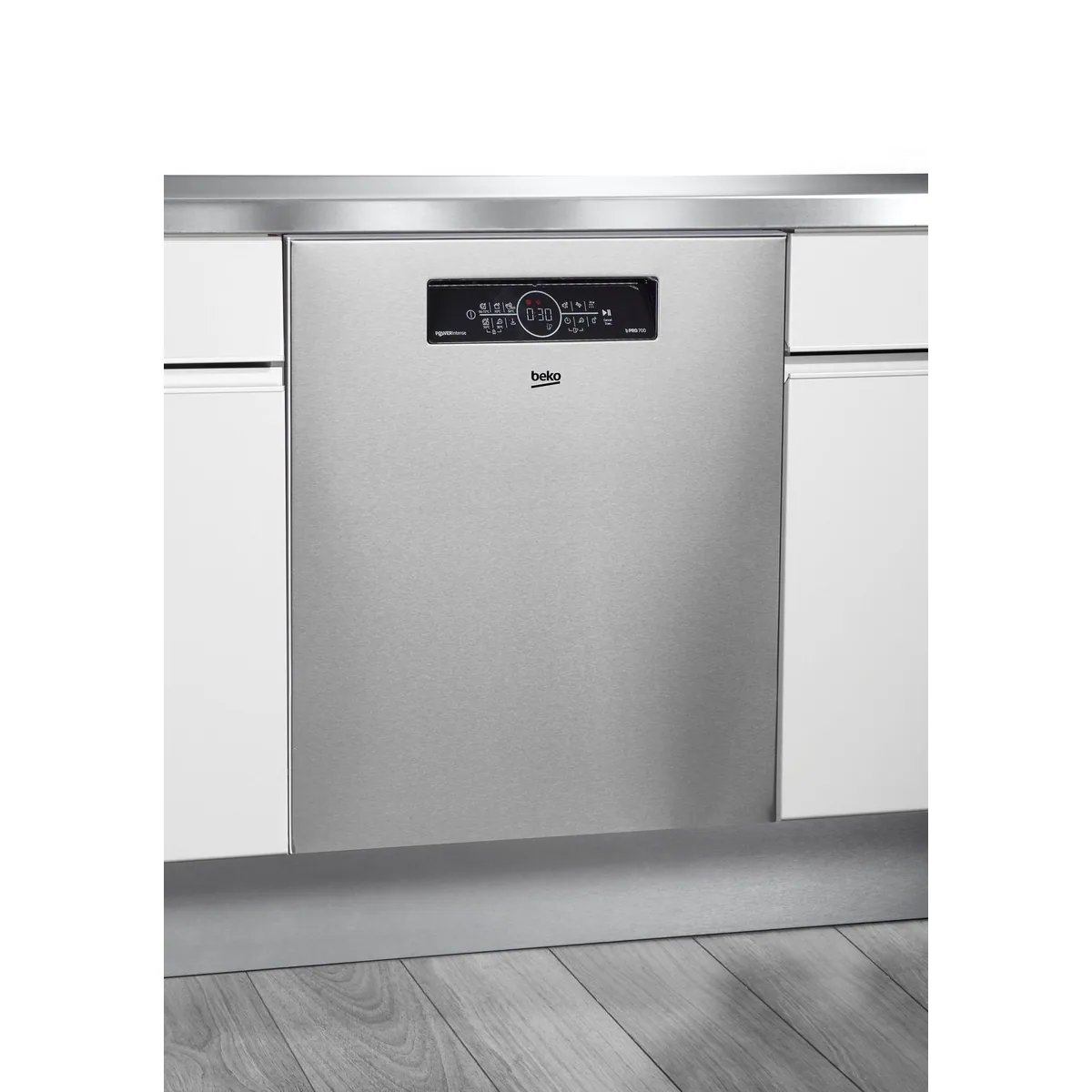 BEKO BDDN36462XP Unterbaugeschirrspüler, 14 Maßgedecke, leise 38 dB