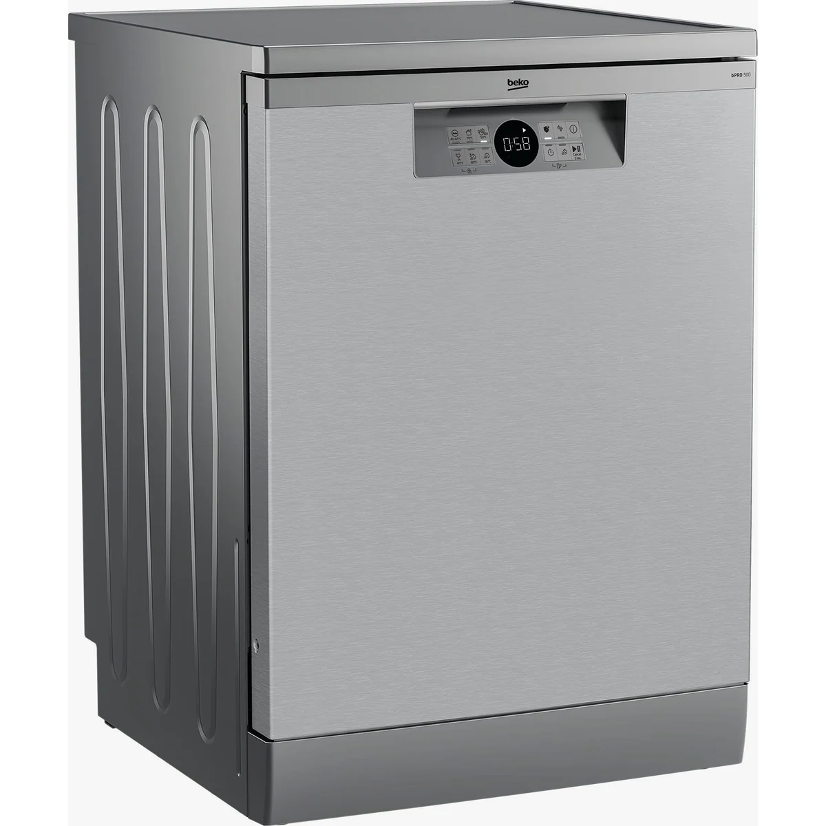 BEKO BDFN36451X Standgeschirrspüler, 9,5 l, 14 Maßgedecke, effiziente Reinigung