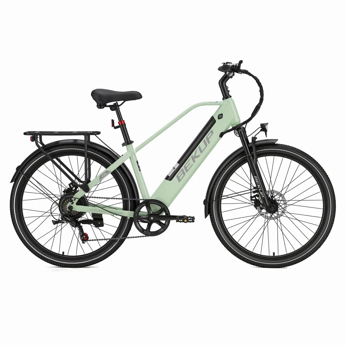 BEKUP E-Bike Cityrad V2, 522 Wh Akku, 250 W Heckmotor, Shimano 7-Gang 3