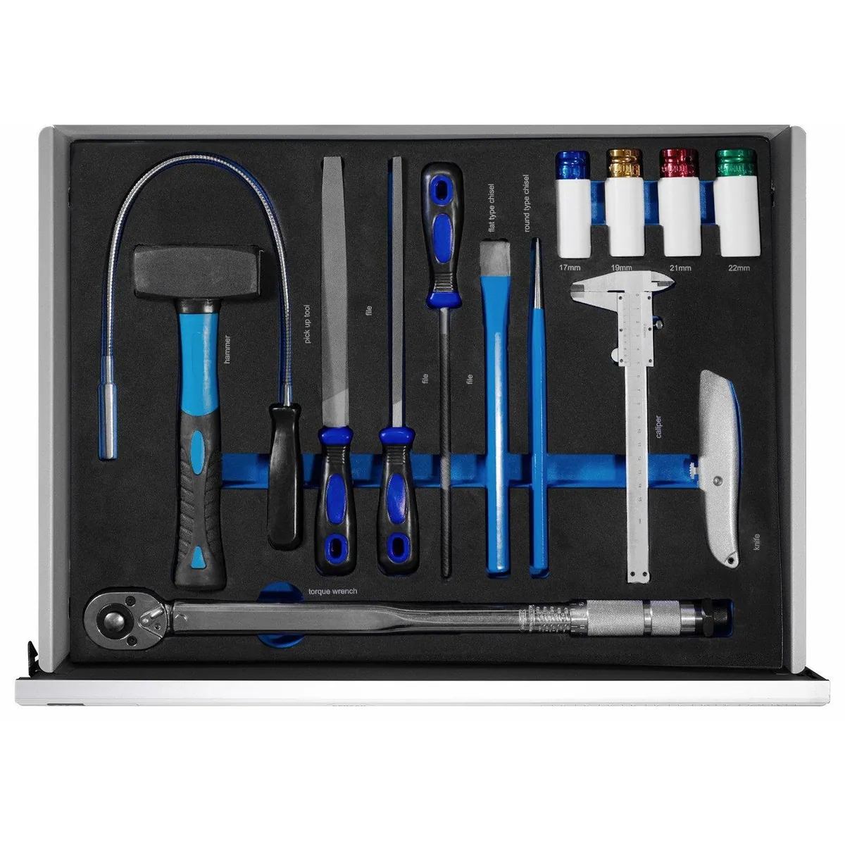 Benson Tools Werkstattwagen XXXL, 8 Schubladen, gefüllt mit hochwertigem Werkzeug 2