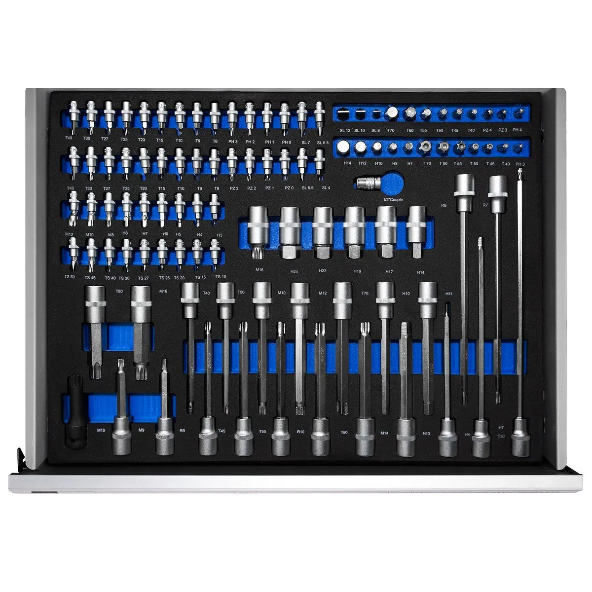 Benson Tools Werkstattwagen XXXL, 8 Schubladen, gefüllt mit hochwertigem Werkzeug 4