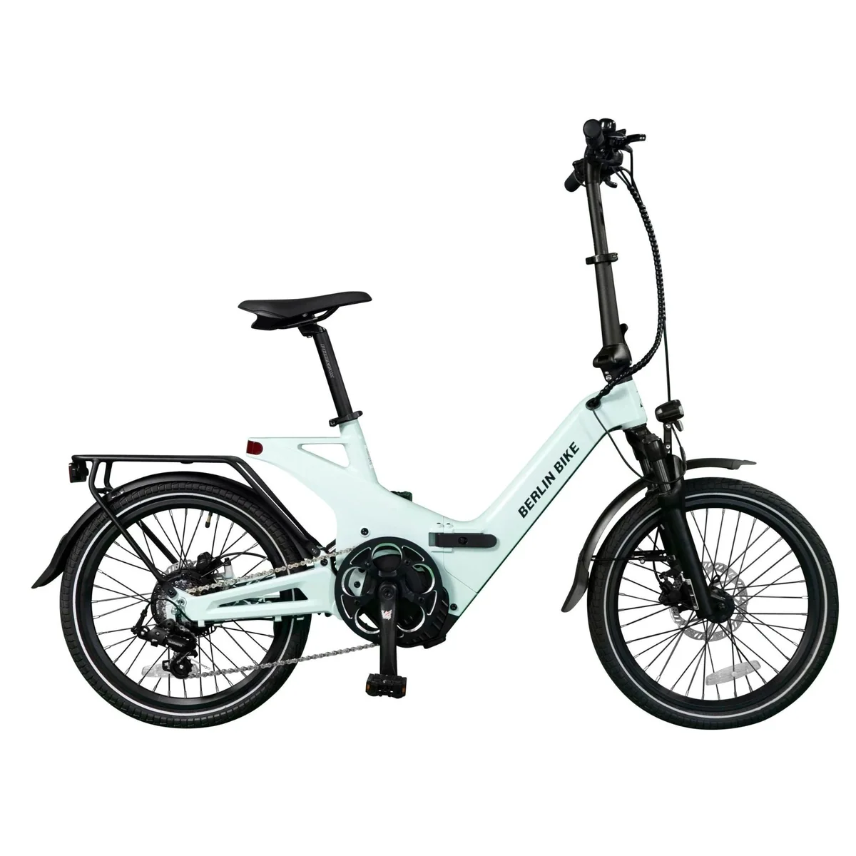 BERLIN BIKE 2GO E-Klapprad, Bafang Antrieb, 378 Wh Akku, 7-Gang Shimano