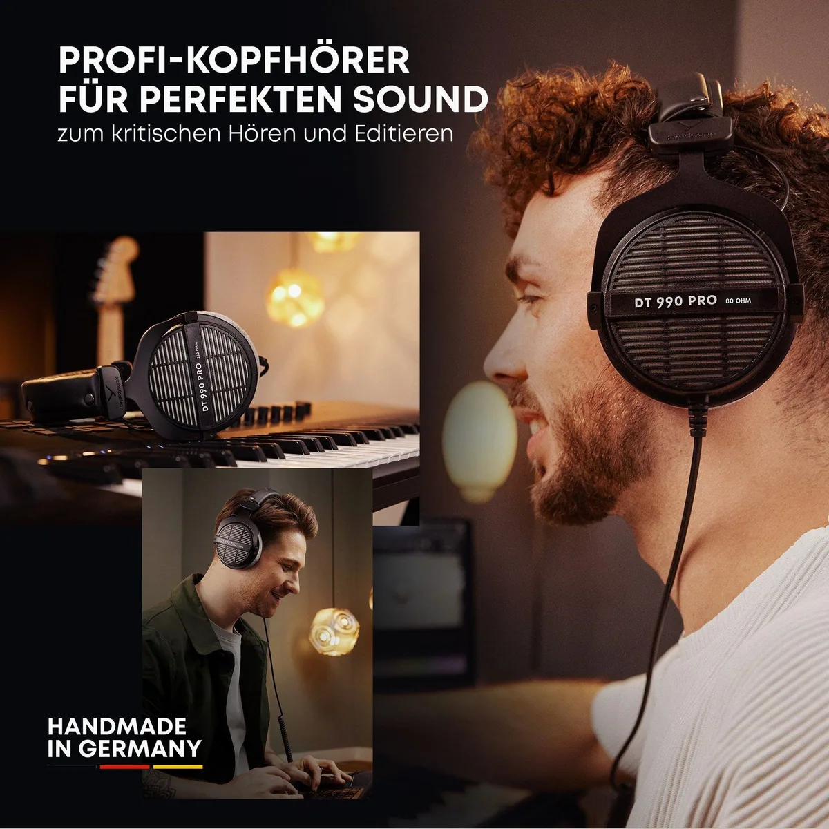 beyerdynamic DT 990 PRO Over-Ear-Kopfhörer, Offene Bauweise, 250 Ohm für Studioanwendungen 4