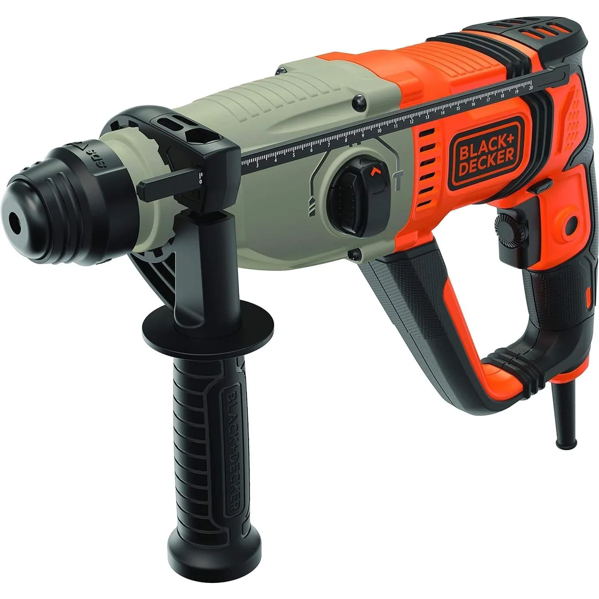 Black + Decker Kombihammer SDS-plus, 800 Watt, 2,2 Joule Schlagenergie, 3 Funktionsmodi 2
