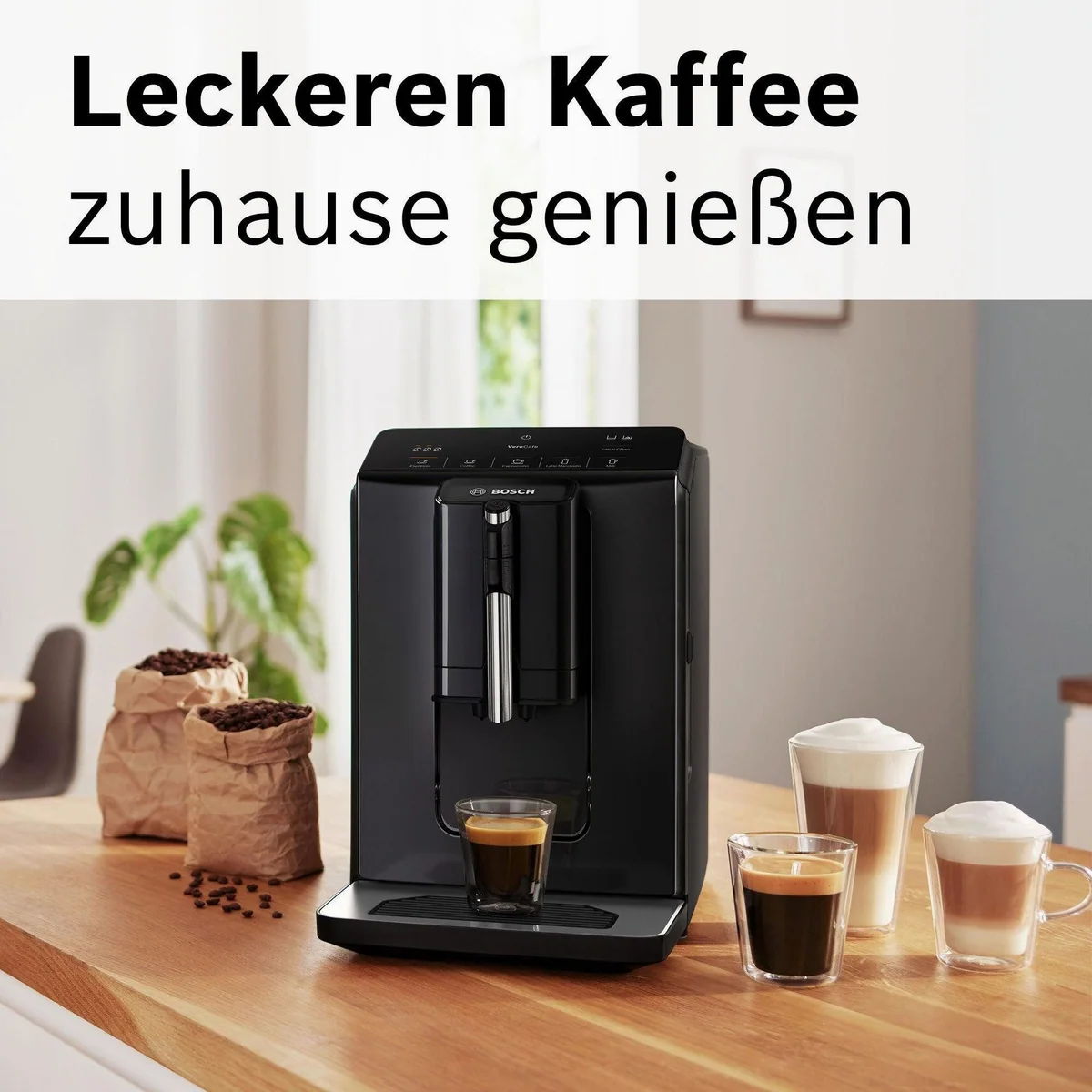 BOSCH VeroCafe Kaffeevollautomat, One-Touch Bedienung, MilkMagic Pro, Keramik-Mahlwerk — 15 bar Druck 5