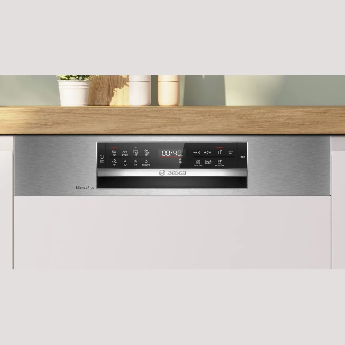 BOSCH SMI6ECS12E Geschirrspüler, 14 Maßgedecke, automatische Türöffnung, flexible Max Flex Körbe 4