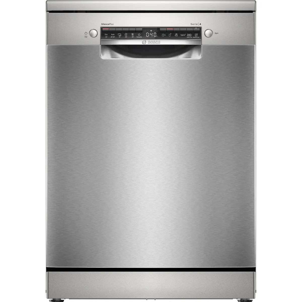 BOSCH Standgeschirrspüler Serie 4 SMS4EVI09E, 14 Maßgedecke, Automatische Türöffnung, VarioFlex-Körbe