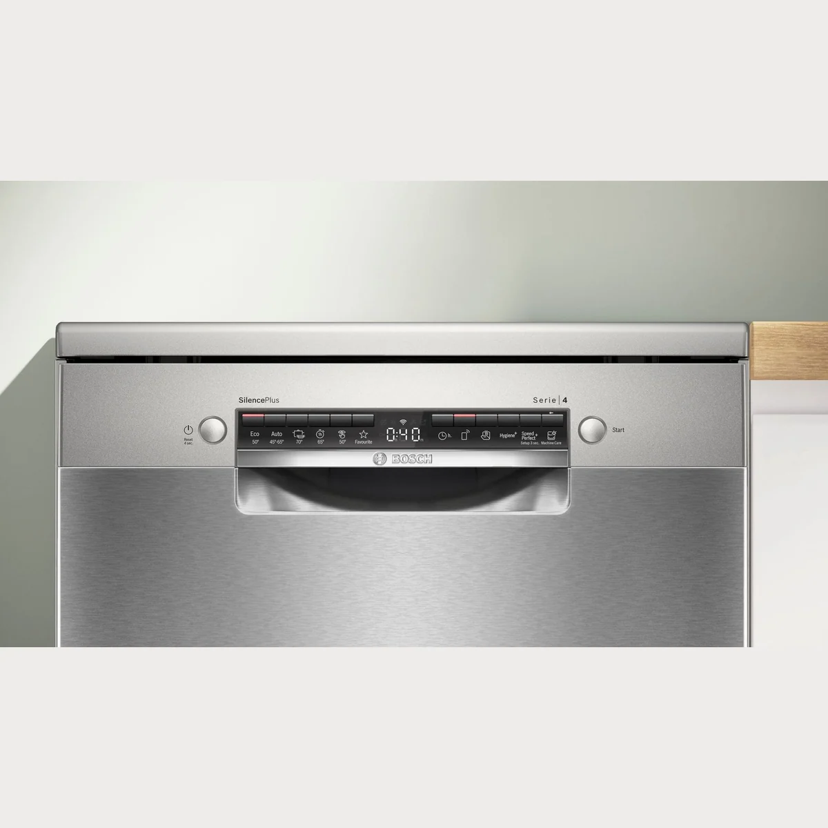 BOSCH Standgeschirrspüler Serie 4 SMS4EVI09E, 14 Maßgedecke, Automatische Türöffnung, VarioFlex-Körbe 4