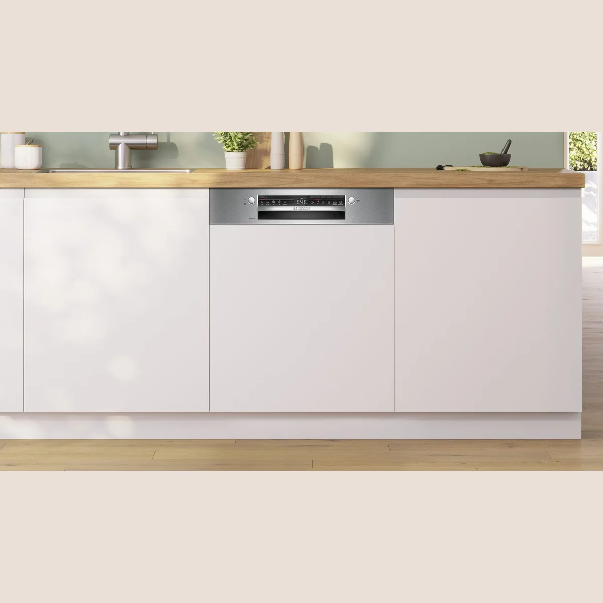 BOSCH teilintegrierbarer Geschirrspüler SMI2HTS08E, 13 Maßgedecke, Silence on Demand-Funktion 2