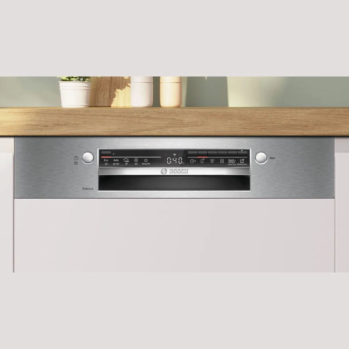 BOSCH teilintegrierbarer Geschirrspüler SMI2HTS08E, 13 Maßgedecke, Silence on Demand-Funktion 5