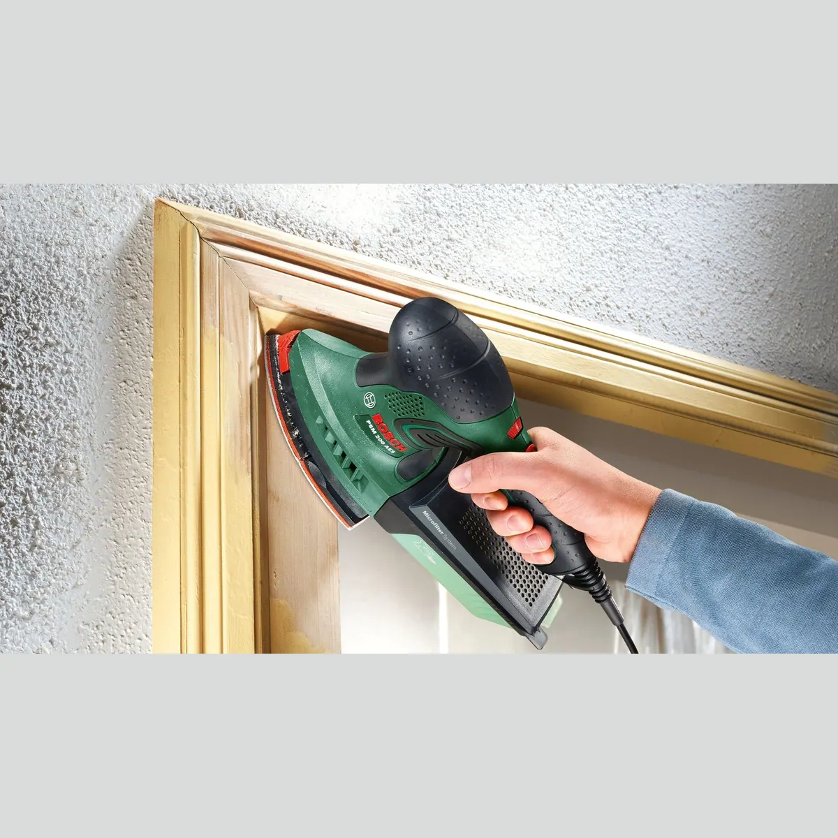 Bosch Home & Garden PSM 200 AES Multischleifer, hohe Leistung und Flexibilität — 26000 U/min, SDS-System 3