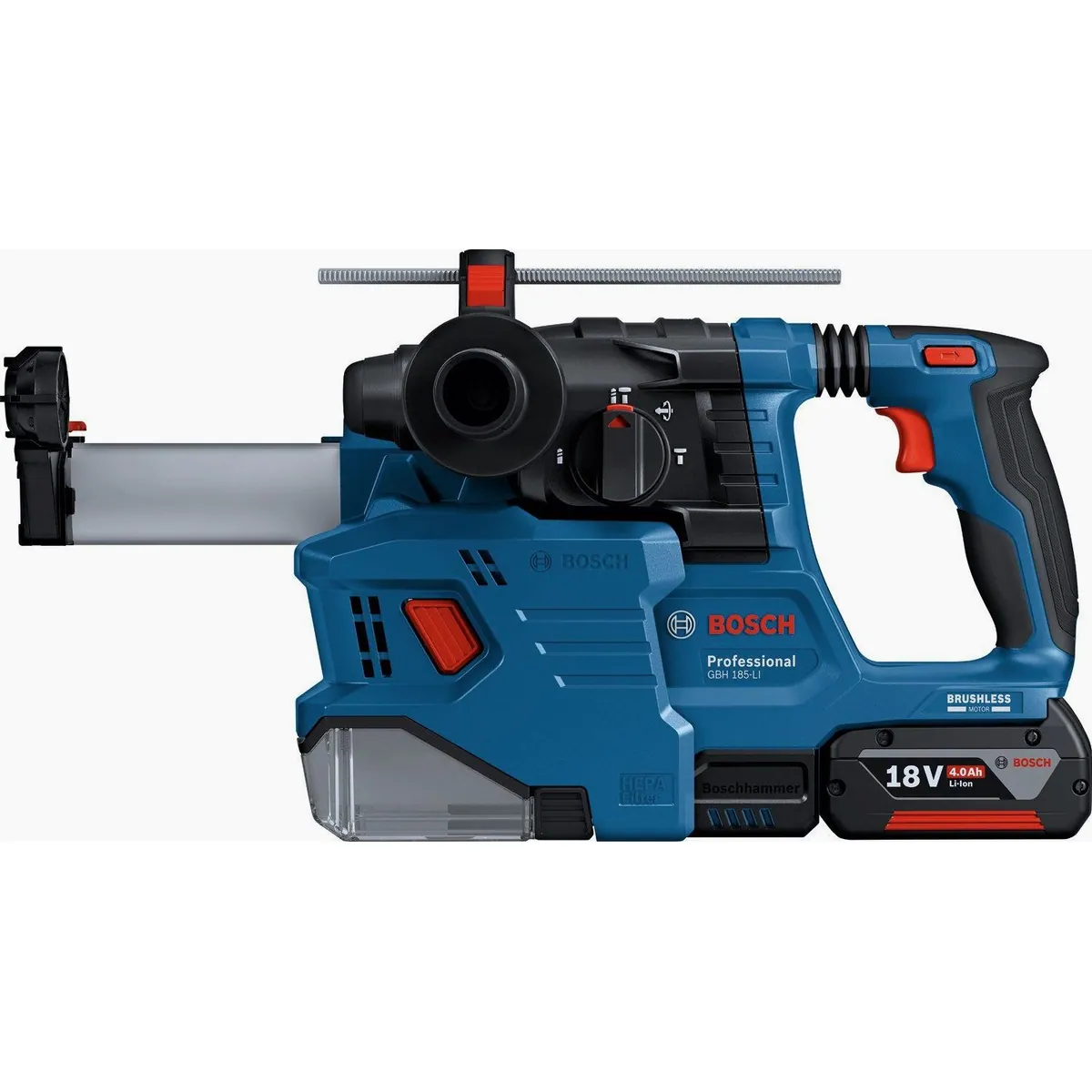 Bosch Professional GBH 18V-22 Akku-Bohrhammer, ergonomisch, inkl. 2x Akku 4,0 Ah 3