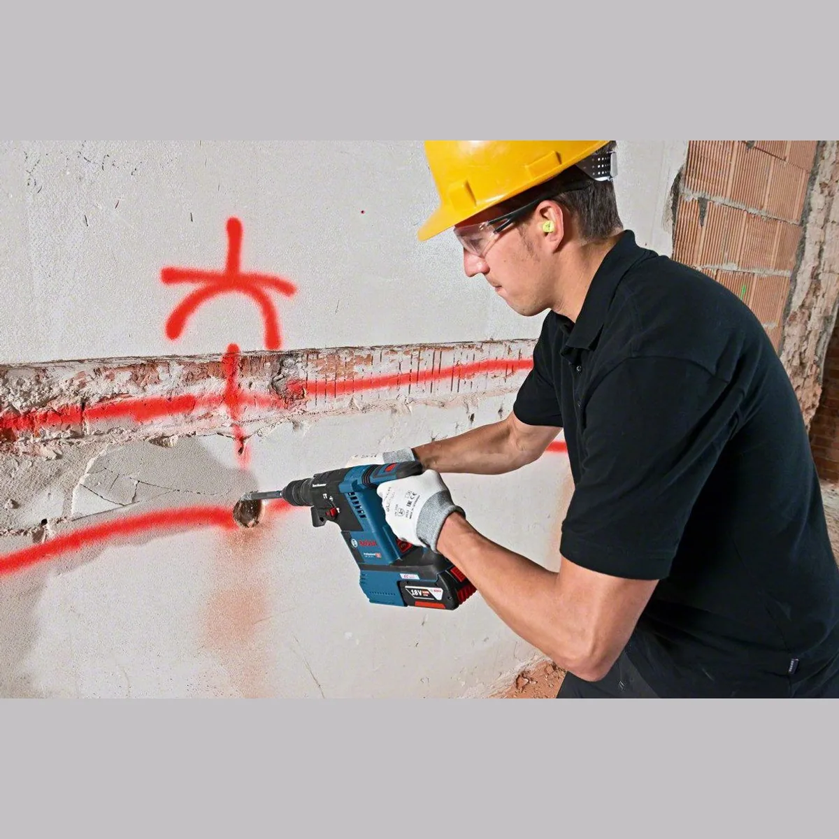 Bosch Professional GBH 18V-26F Akku-Bohrhammer, SDS plus, vielseitig einsetzbar 2