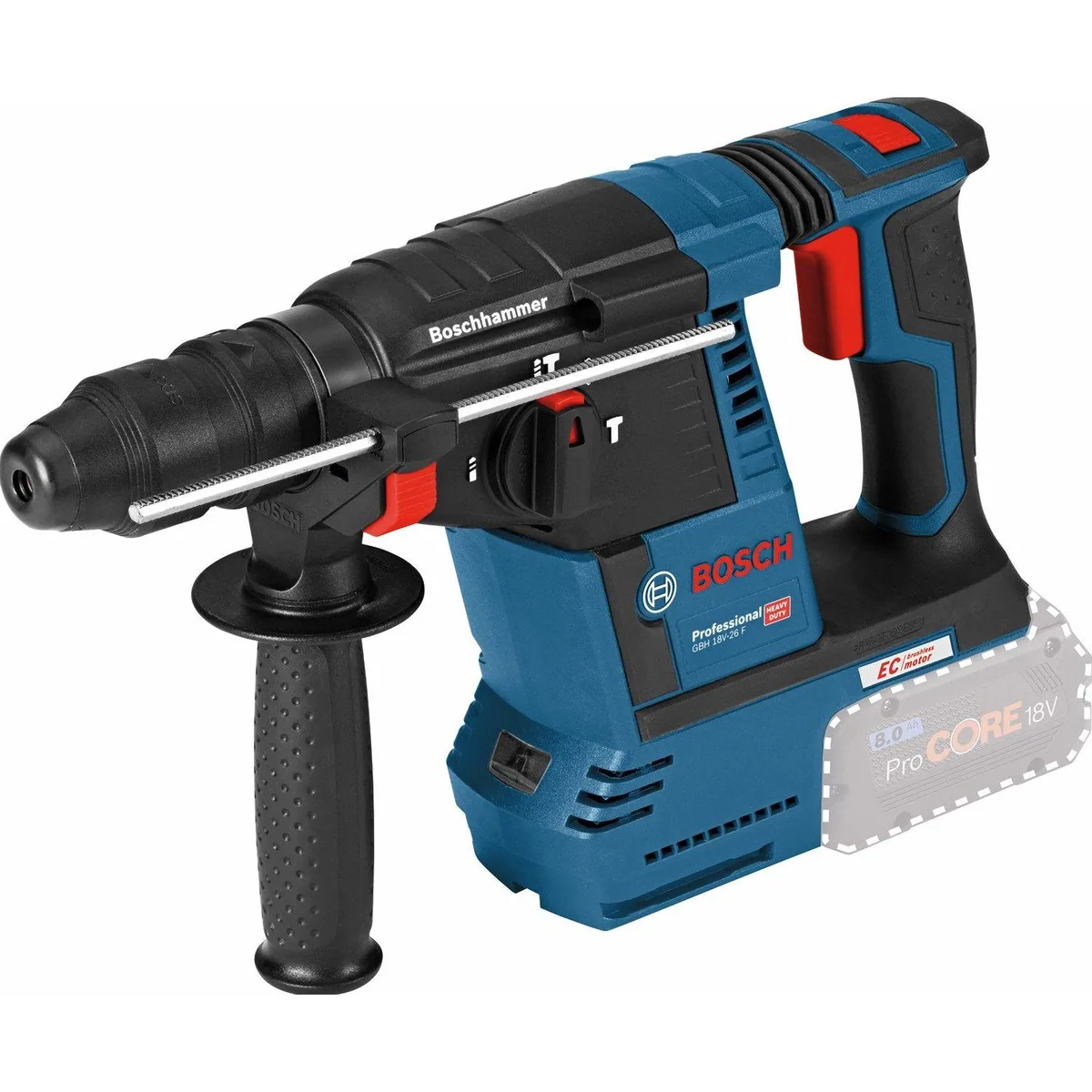 Bosch Professional GBH 18V-26F Akku-Bohrhammer, SDS plus, vielseitig einsetzbar 3