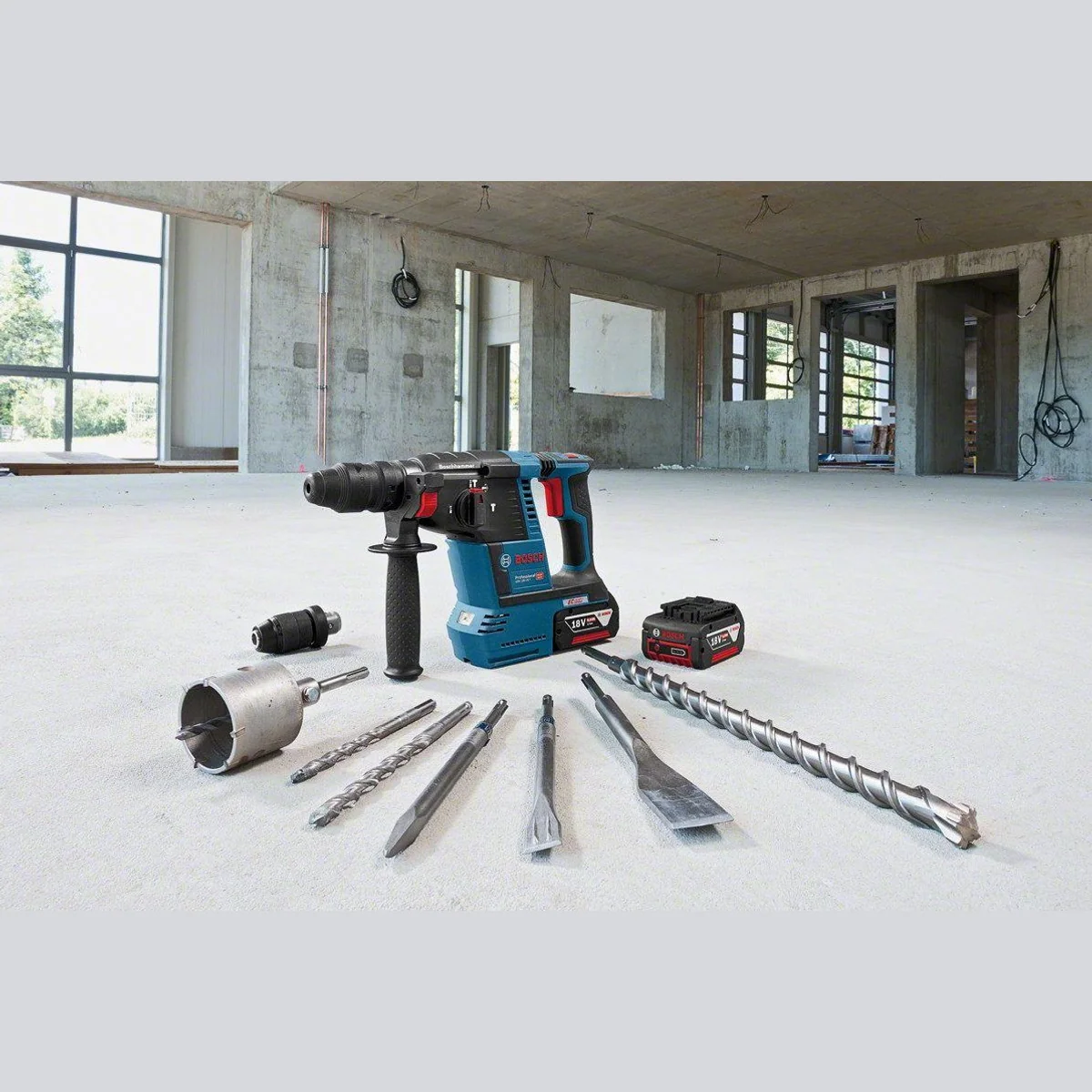 Bosch Professional GBH 18V-26F Akku-Bohrhammer, SDS plus, vielseitig einsetzbar 5
