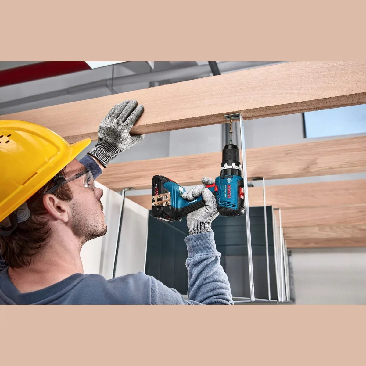 Bosch Professional GSB 18V-65 Akku-Schlagbohrschrauber, hohe Leistung, kompakte Bauweise, inklusive 2 Akkus 2