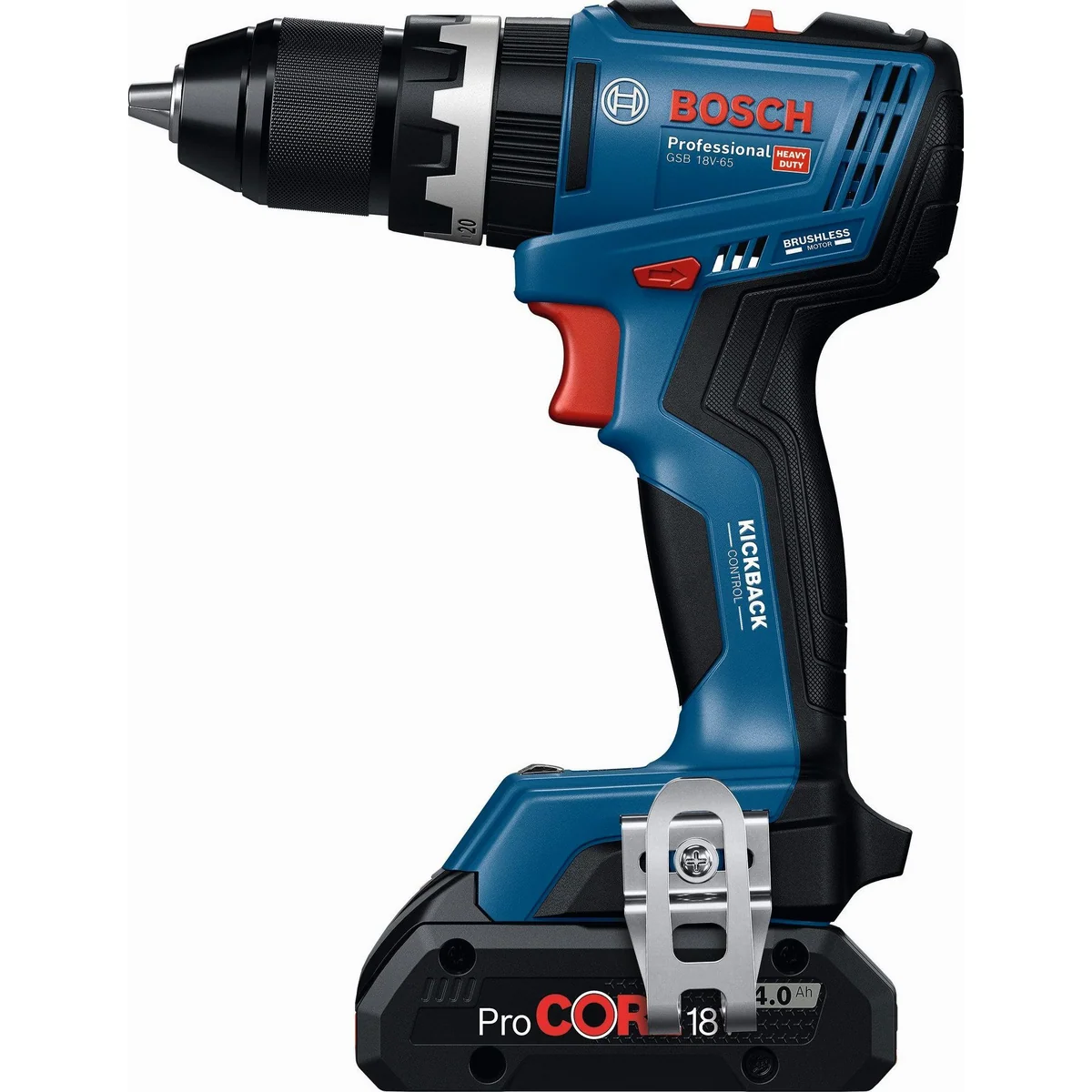 Bosch Professional GSB 18V-65 Akku-Schlagbohrschrauber, hohe Leistung, kompakte Bauweise, inklusive 2 Akkus 3
