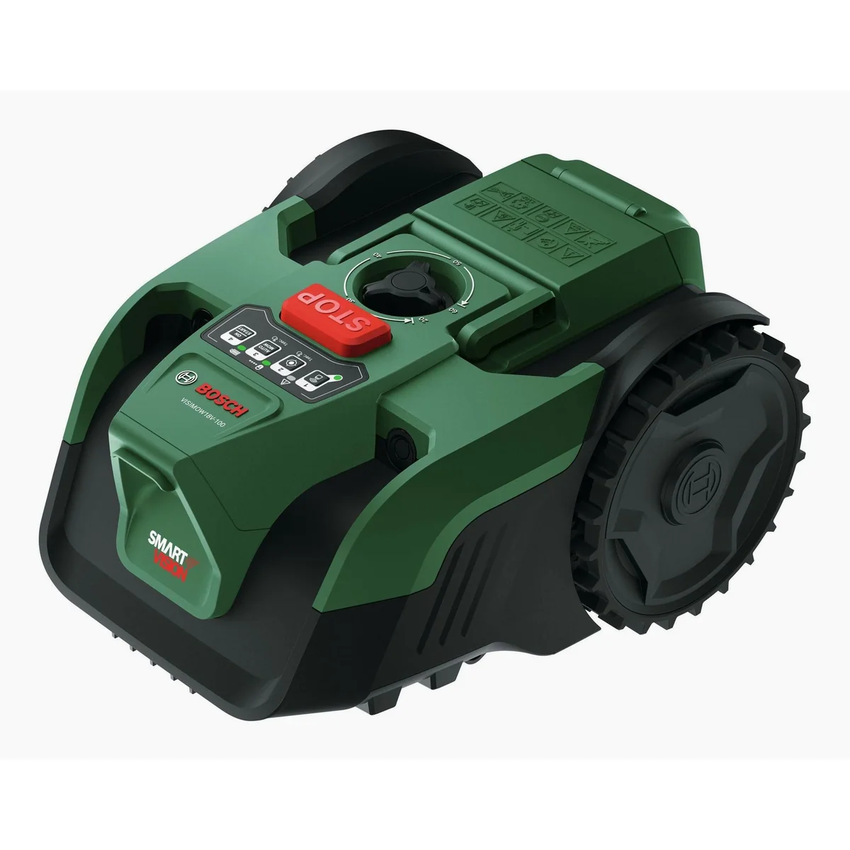 BOSCH VISIMOW 18V-100 Rasenmähroboter, einfache Einrichtung & 3-schneidige Messerscheibe