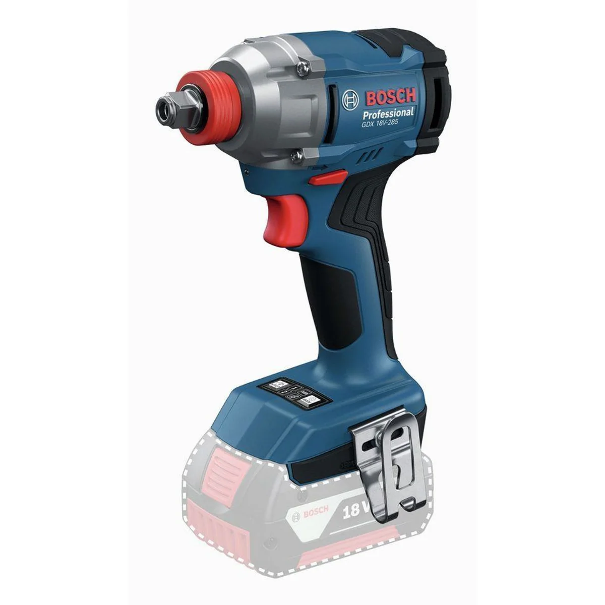BOSCH GDX 18V-285 Akku-Schlagschrauber, 2x 5 Ah Akku & 31-tlg. Bit-Set — hohe Ergonomie, 285 Nm Drehmoment, 2-in-1-Werkzeughalter 2