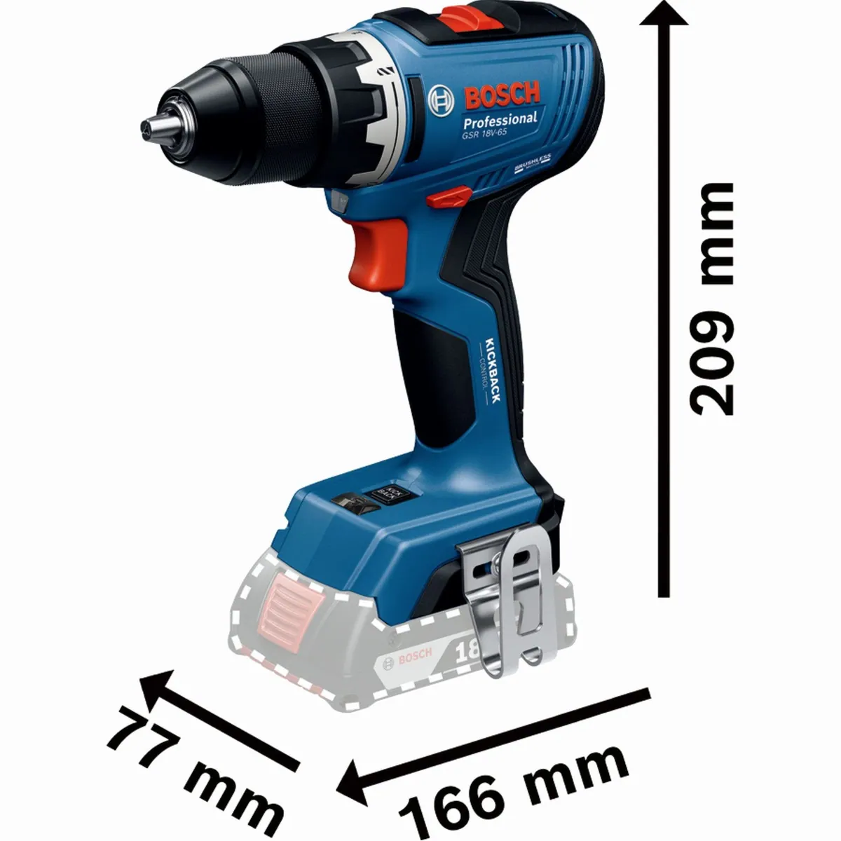 Bosch Professional Combo Kit, Akku-Bohrschrauber 18V & Bohrhammer 18V — hohe Mobilität, vielseitige Anwendungen, robuste XL-BOXX 2