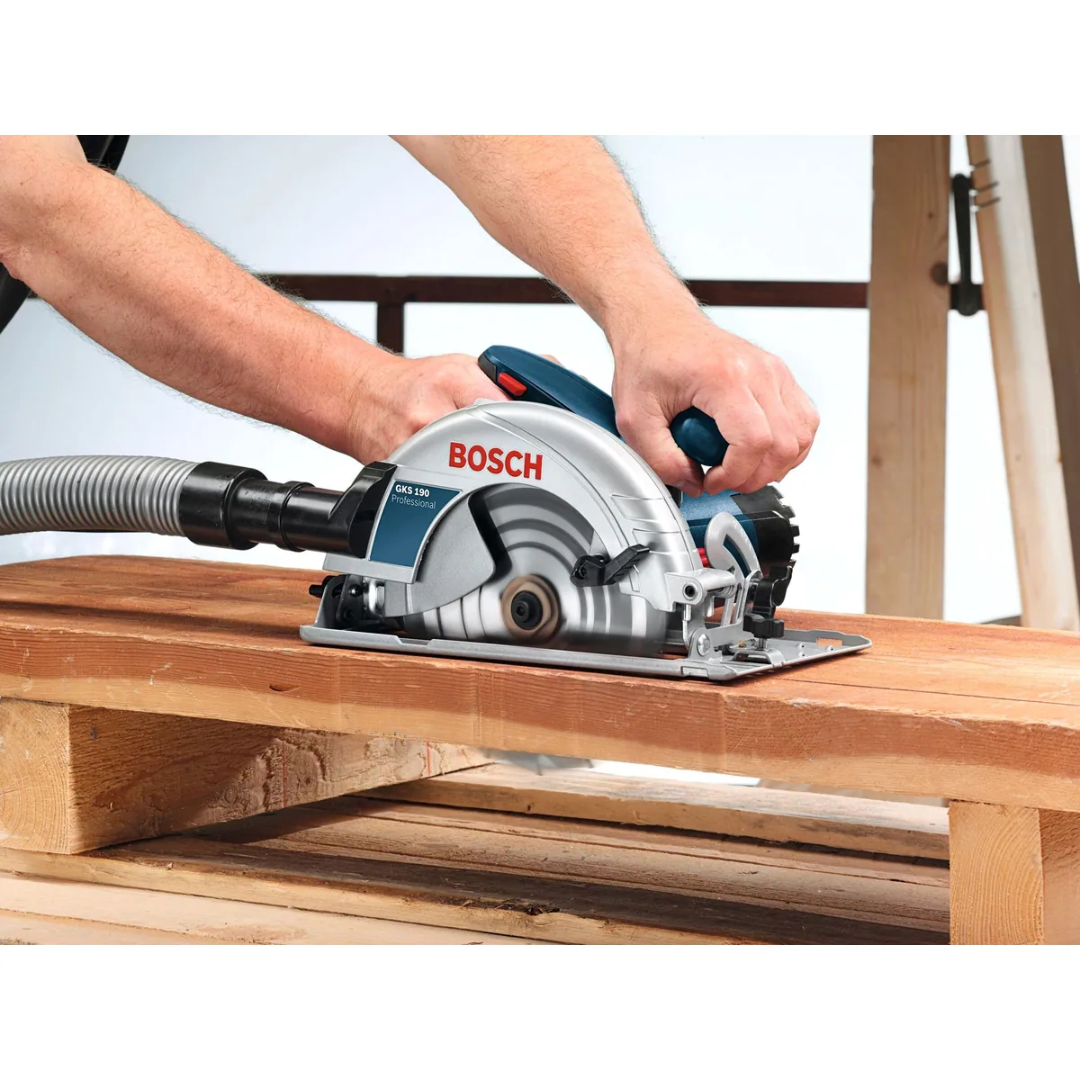 Bosch Professional GKS 190 Handkreissäge, 1400 W, präzise Schnitte 4