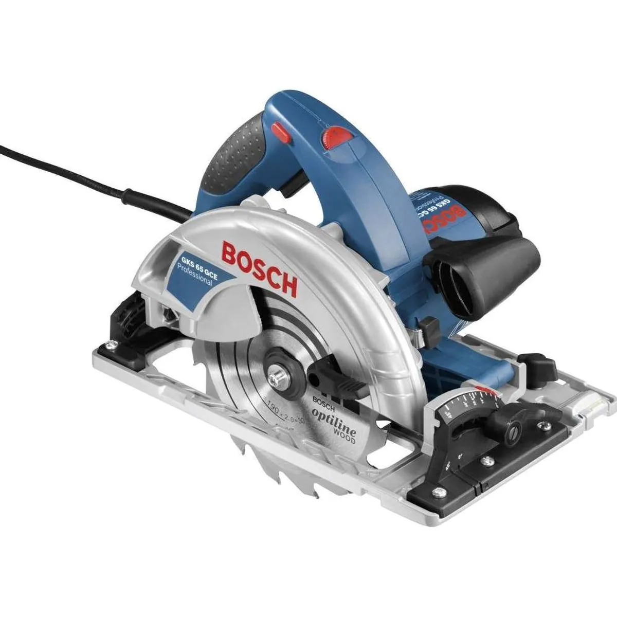 Bosch Professional GKS 65 GCE Handkreissäge, 1800 Watt Leistung, Führungsschienenkompatibel 5