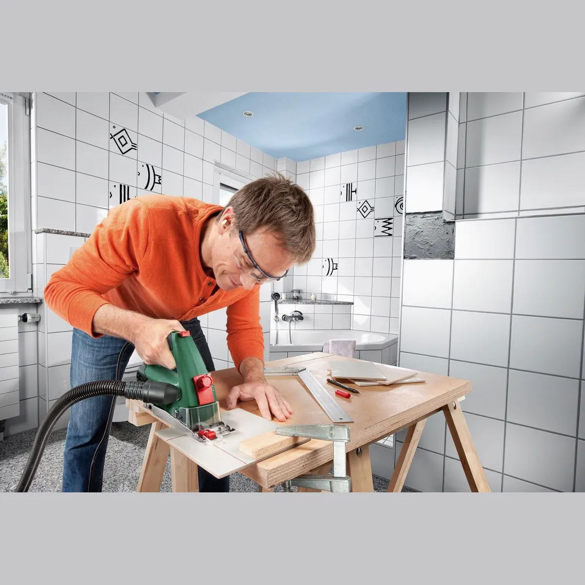 Bosch Home & Garden PKS 16 Multi Handkreissäge, inkl. Sägeblätter und Koffer — vielseitig, präzise, leistungsstark 5