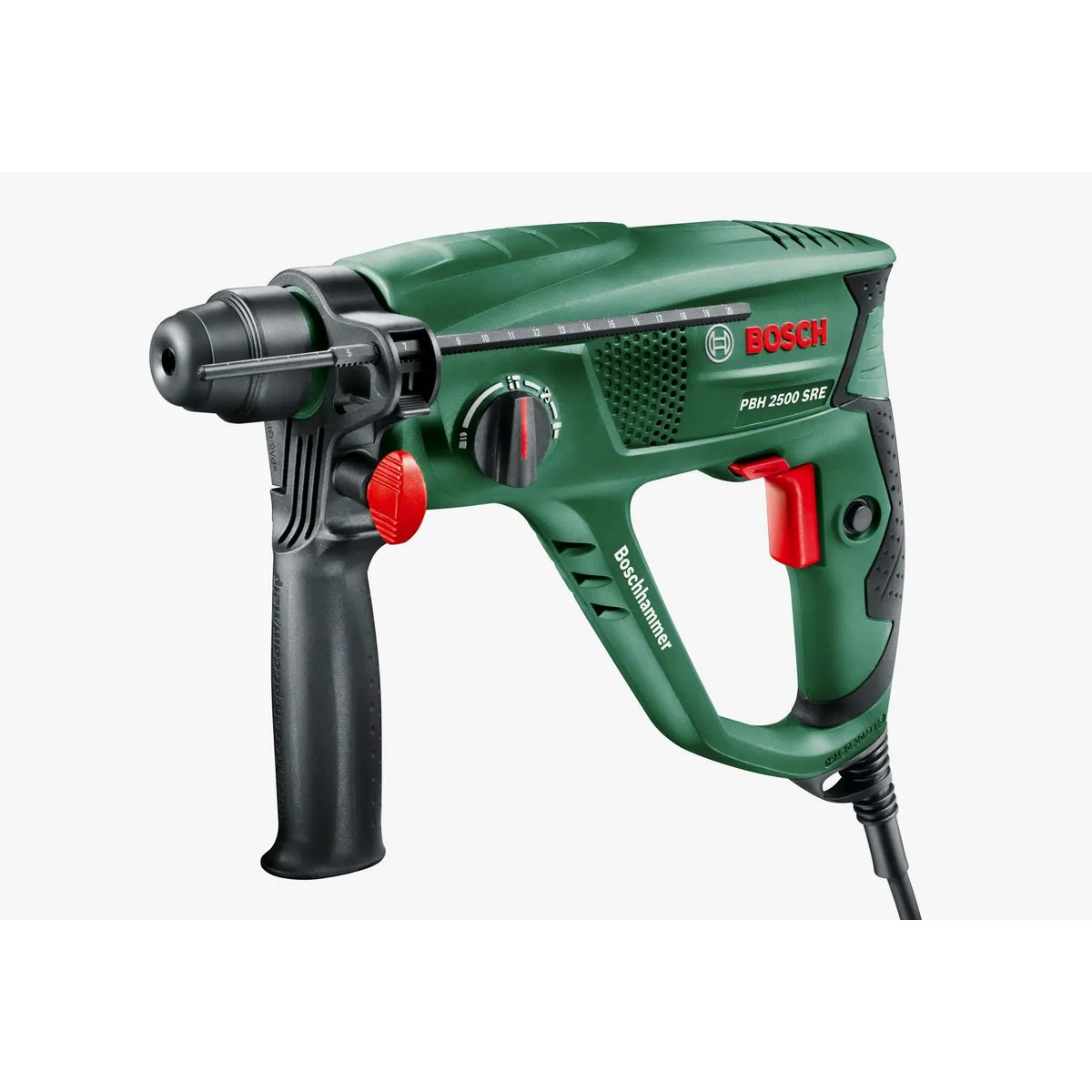 Bosch Home & Garden Bohrhammer PBH 2500 SRE, kraftvoller 600-W-Motor, SDS plus-Bohrfutter