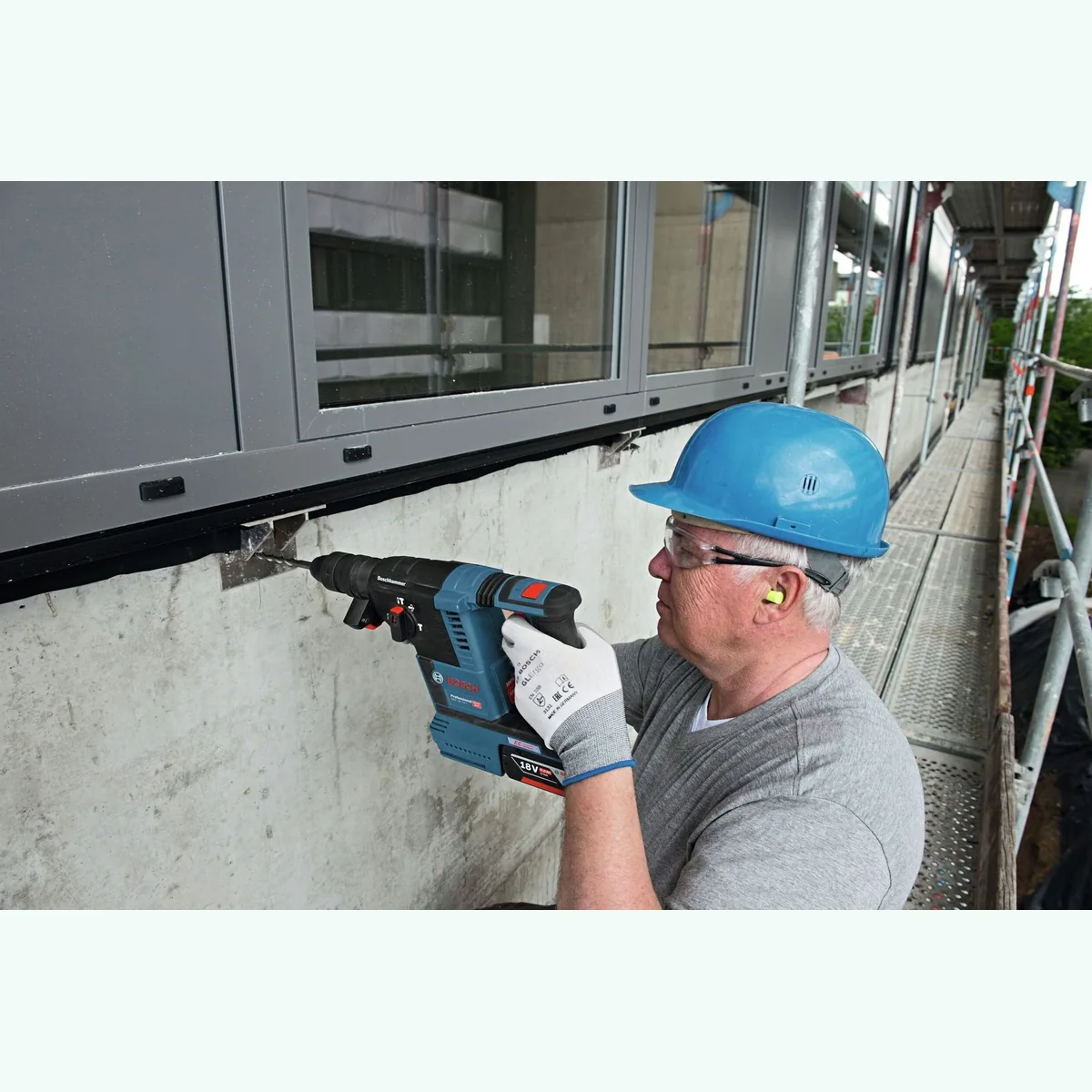 Bosch Professional GBH 18V-26 Akku-Kombibohrhammer, kraftvolle Leistung, SDS plus-kompatibel 4