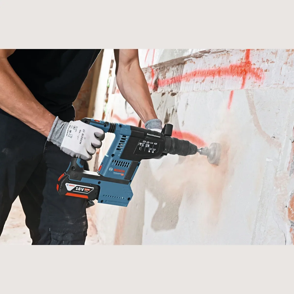 Bosch Professional GBH 18V-26 Akku-Kombibohrhammer, kraftvolle Leistung, SDS plus-kompatibel 5