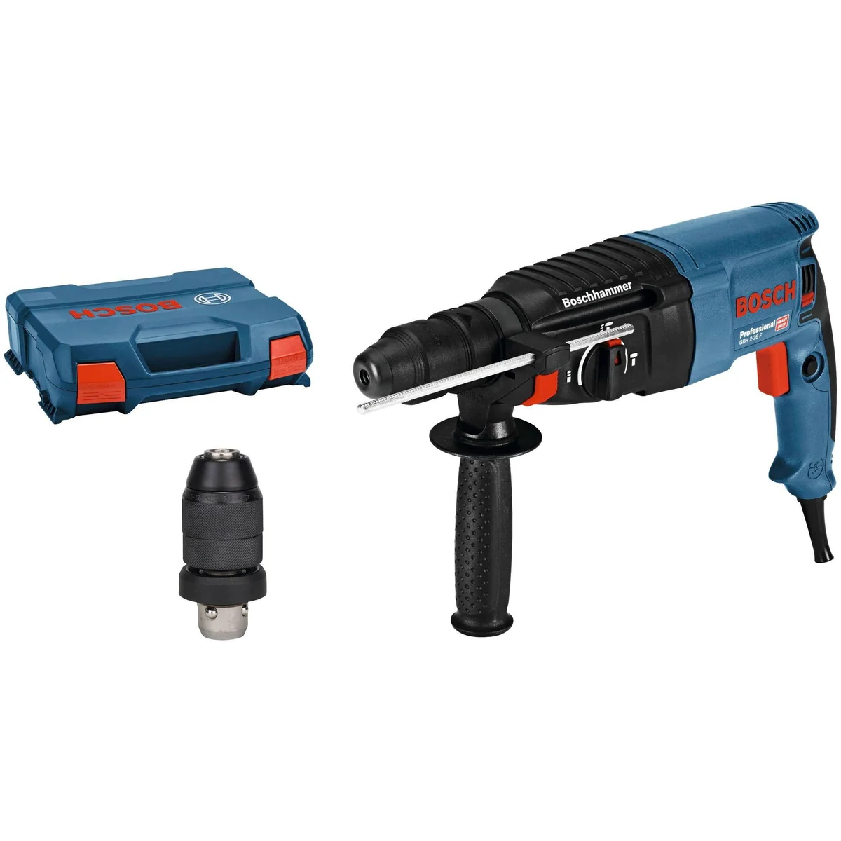 Bosch Professional GBH 2-26 F, kraftvoller Bohrhammer mit SDS plus — 2,7 Joule Schlagenergie, Schnellspannbohrfutter, Vario-Lock