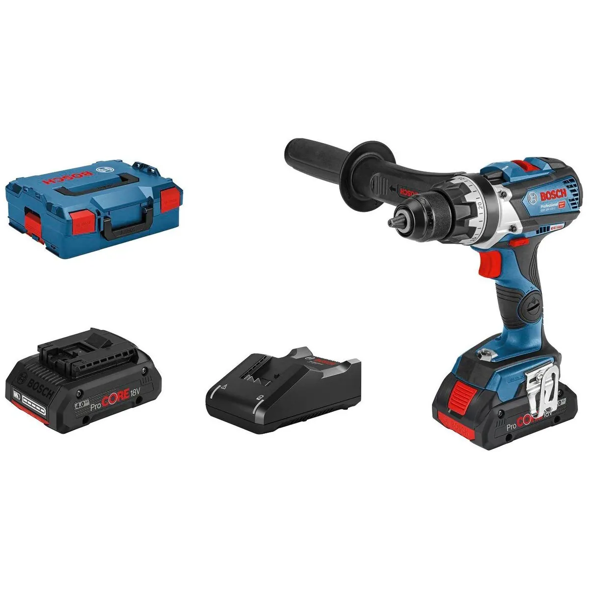 Bosch Professional GSR 18V-110 C, bürstenloser Motor, 2 Akkus und Ladegerät