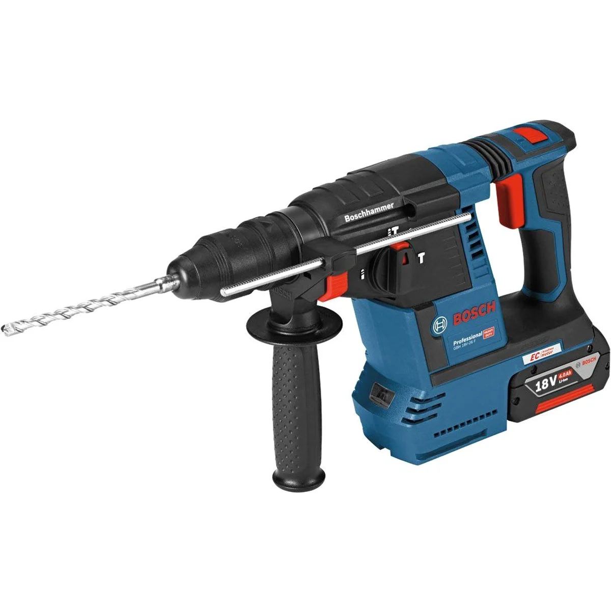 Bosch Professional GBH 18V-26F Akku-Bohrhammer, 2x 5,5Ah Akkus, SDS plus — leistungsstark, vielseitig, mobil 5