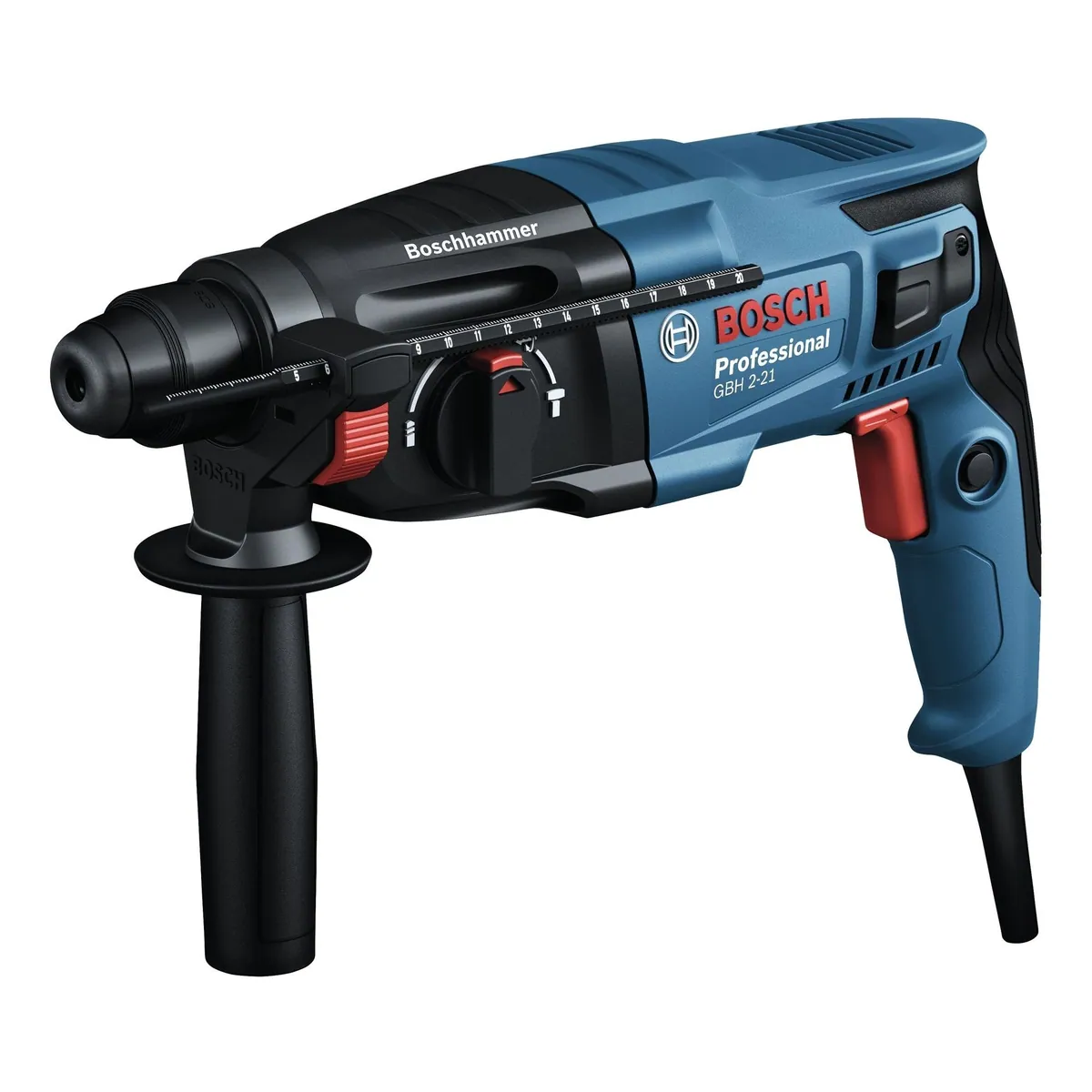 Bosch Professional GBH 2-21, kompakter Bohrhammer mit SDS plus und Bohrern 6/8/10 mm 2