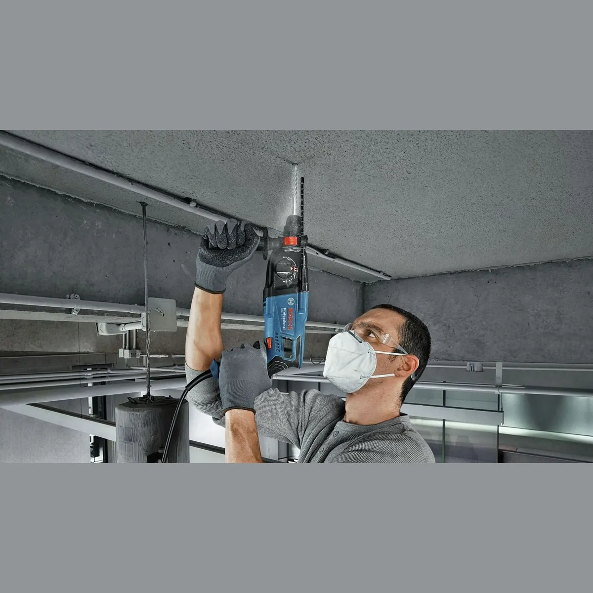 Bosch Professional GBH 2-21, kompakter Bohrhammer mit SDS plus und Bohrern 6/8/10 mm 3