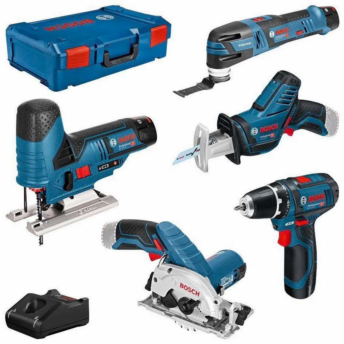 Bosch Professional Elektrowerkzeug-Set, 11-tlg., vielseitig und leistungsstark