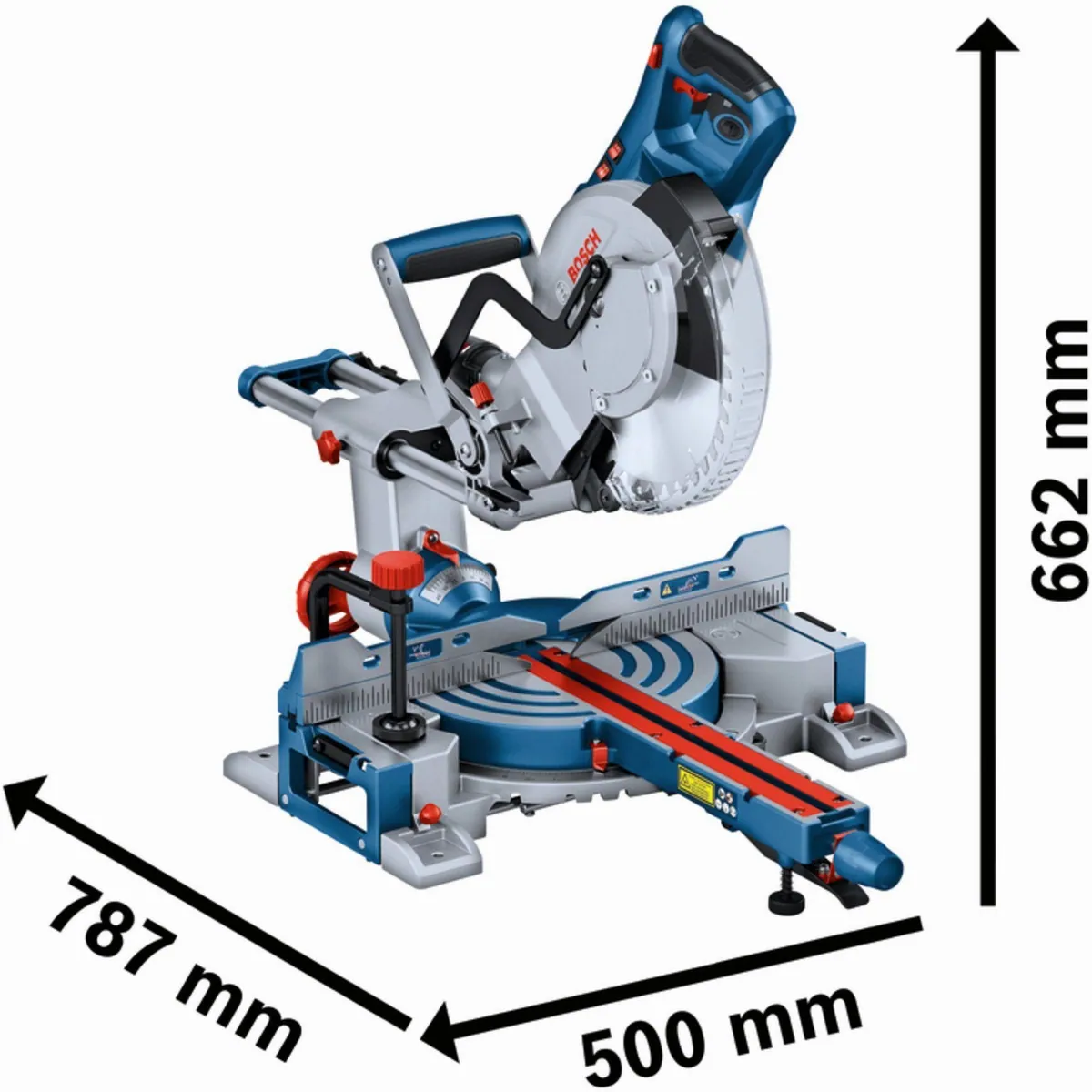 Bosch Professional GCM 305-254 D, mobile Kapp- und Gehrungssäge, hohe Schnittkapazität, ergonomische Handhabung, präzise Laserführung 4