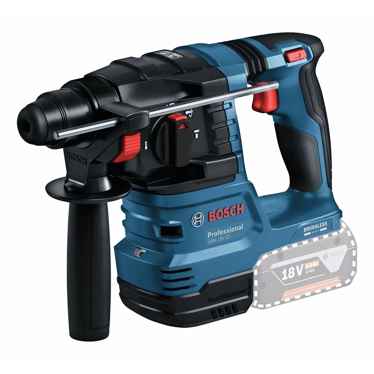 BOSCH Akku-Kombibohrhammer GBH 18V-22, 18 V, max. 1050 U/min, SDS plus