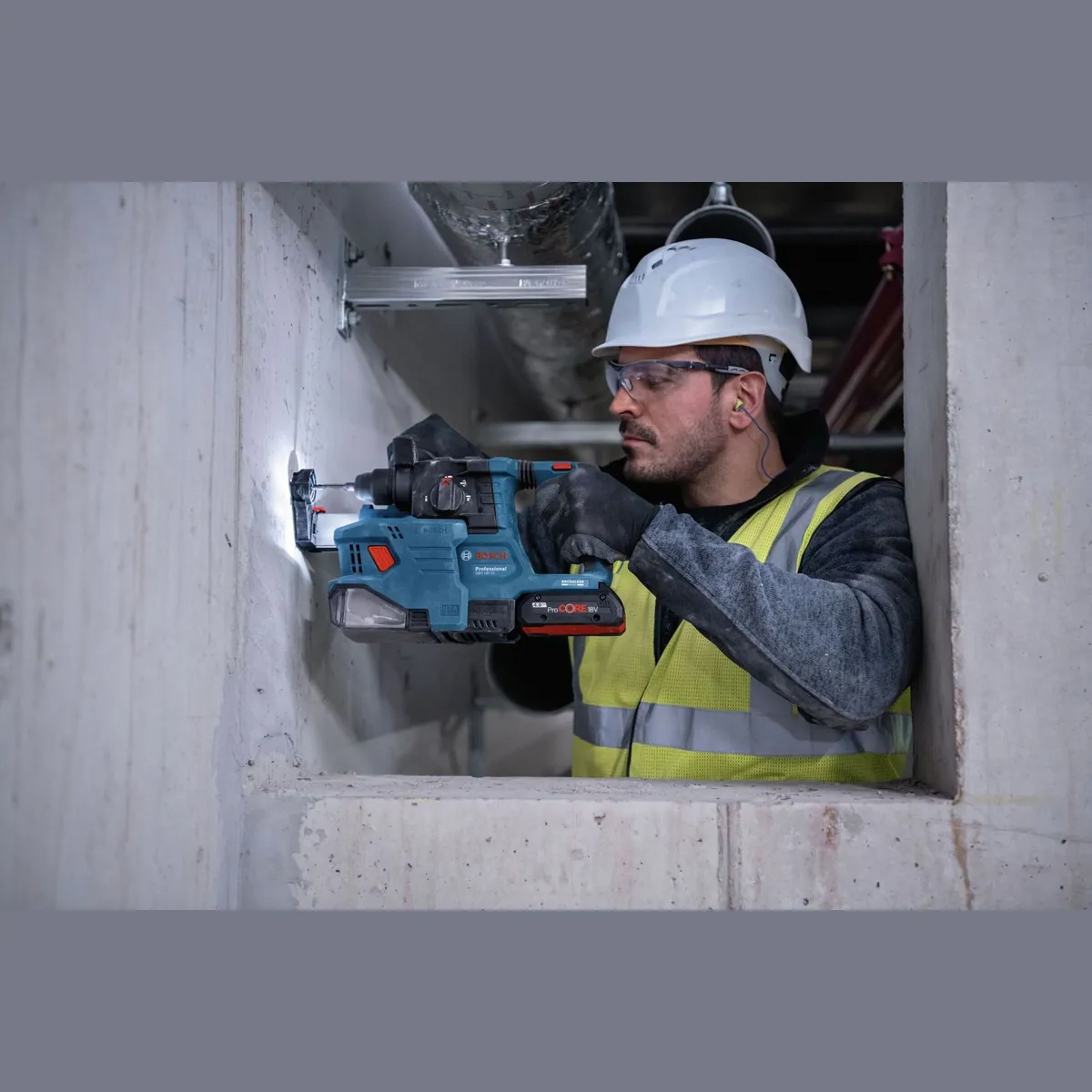 BOSCH Akku-Kombibohrhammer GBH 18V-22, 18 V, max. 1050 U/min, SDS plus 2