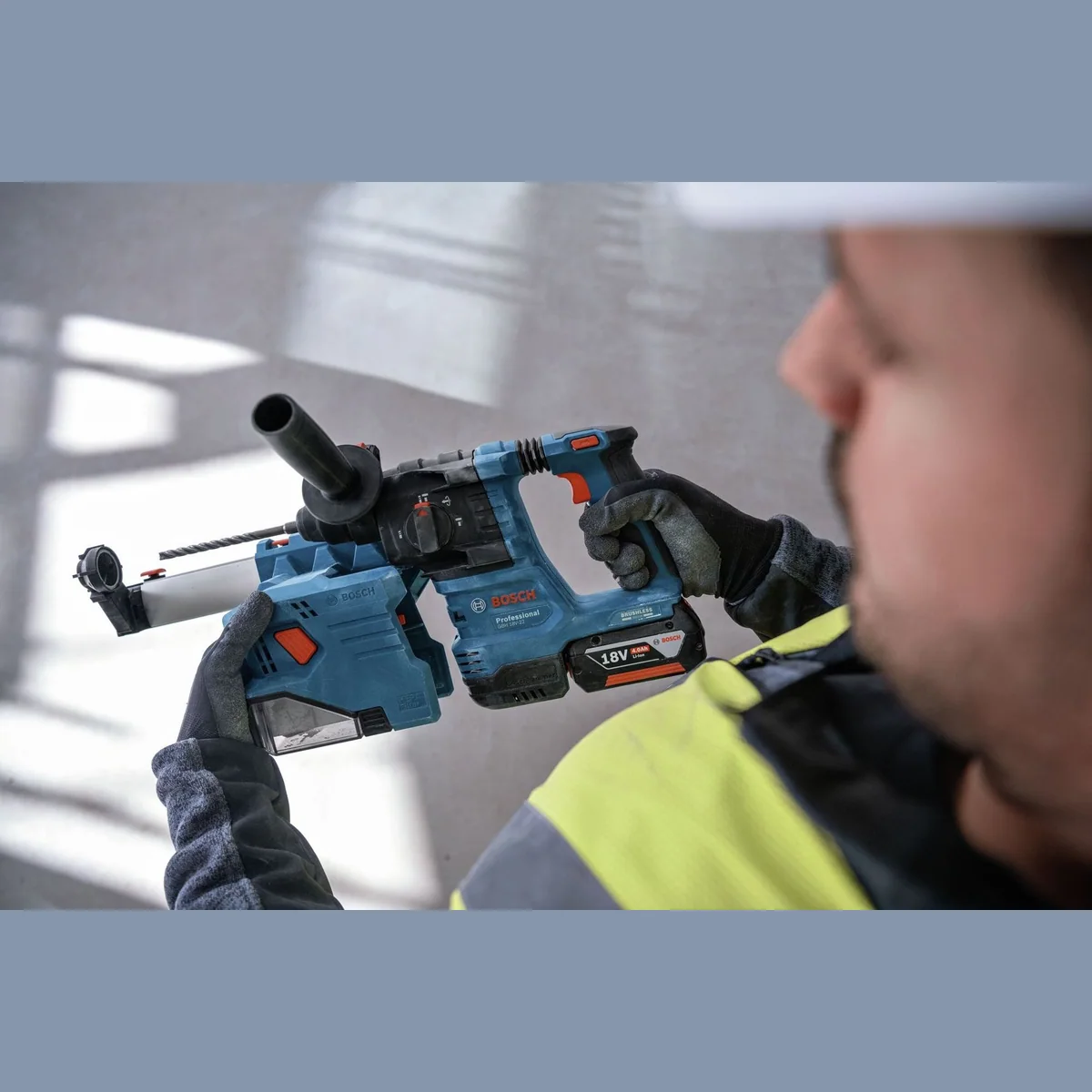 BOSCH Akku-Kombibohrhammer GBH 18V-22, 18 V, max. 1050 U/min, SDS plus 3
