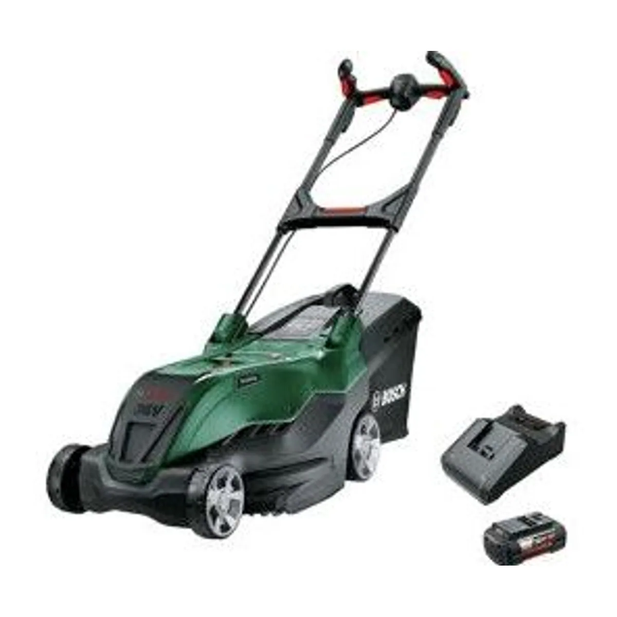 Bosch Advanced Rotak 36V-44-750 Rasenmäher, effiziente Schnitttechnik, ergonomisches Design, leistungsstarker Akku